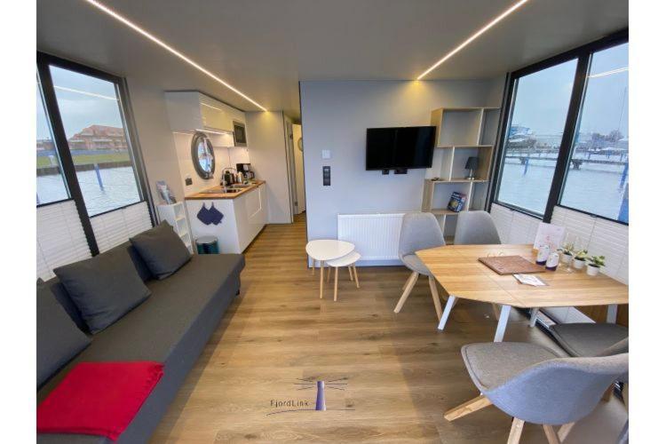 Hausboot Fjord Vela Mit Biosauna In Barth Zewnętrze zdjęcie