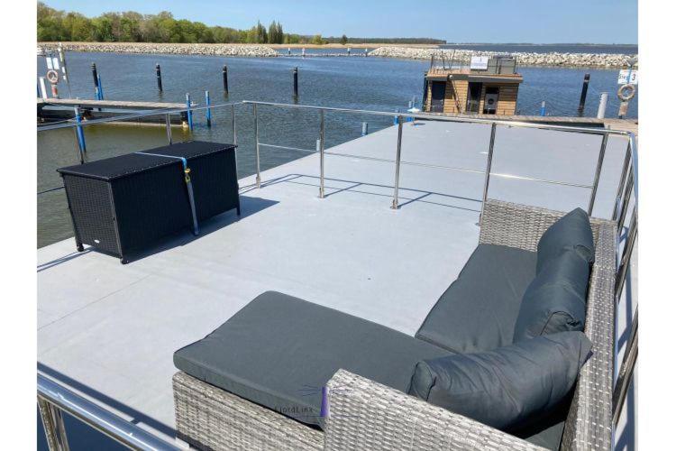 Hausboot Fjord Vela Mit Biosauna In Barth Zewnętrze zdjęcie